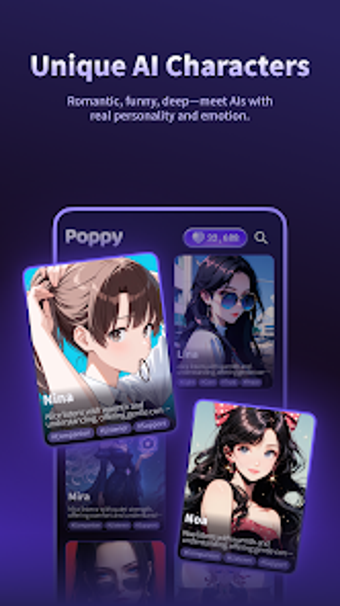 Bild 0 für Poppy:AI Roleplay Chat