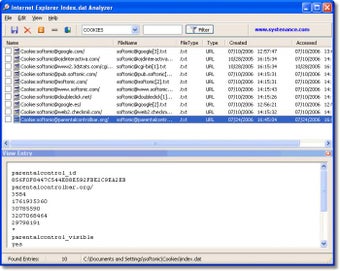 Index.dat Analyzer