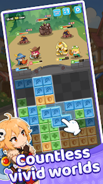 Bild 0 für Blockbound Heroes: Puzzle…