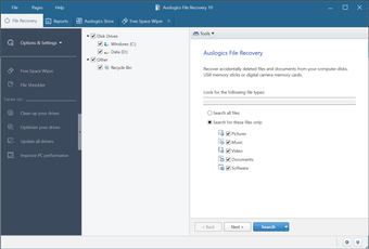 Auslogics File Recoveryの画像3