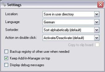 Bild 1 für Add-In-Manager