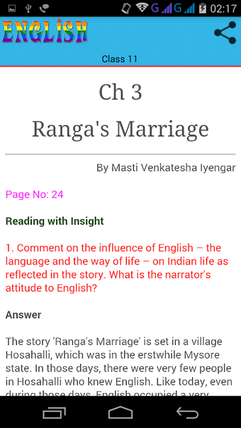 Immagine 0 per Class 11 English Solution…