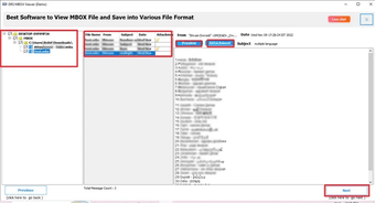 Bild 0 für DRS Softech MBOX File Vie…