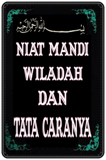 Niat Mandi Wiladah Dan Tata Ca