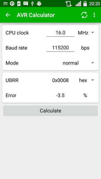 AVR Calculator