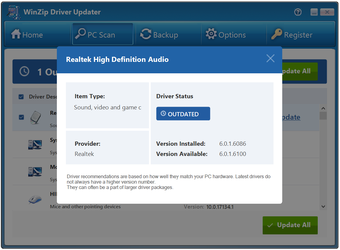 WinZip Driver Updater的第0张图片