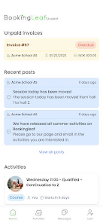 Obraz 0 dla Bookingleaf Student