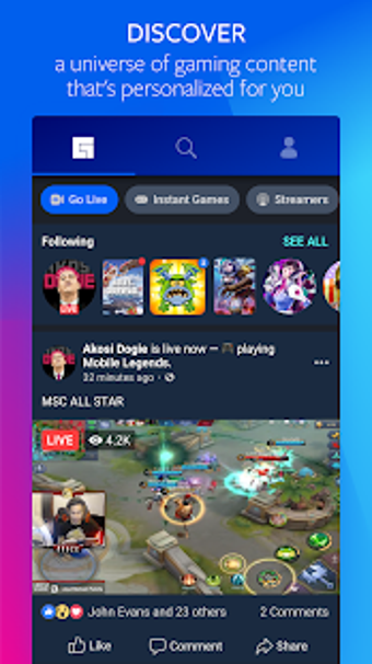 Image 2 pour Facebook Gaming: Watch Pl…