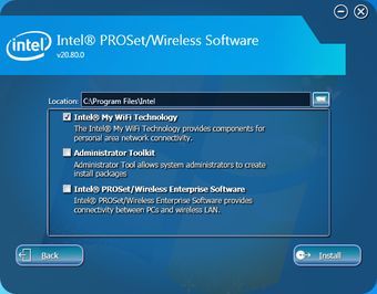 Intel PROSet/Wireless Software for Bluetooth for Windows 7