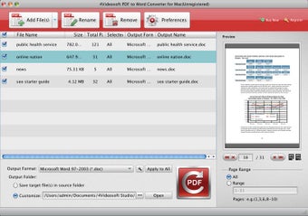 4Videosoft Convertisseur PDF en Word pour Mac