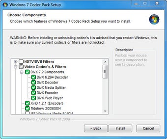 Image 0 for Windows 7 Codec Pack