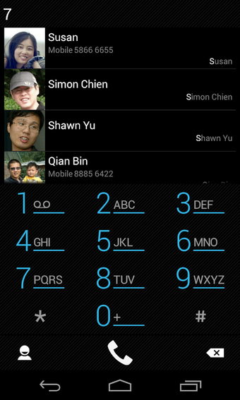 exDialer Black ICS Themeの画像0