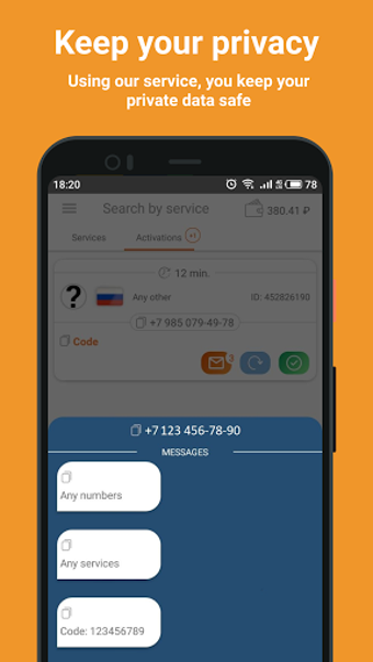 Bild 0 für SMS-Activate Virtual numb…
