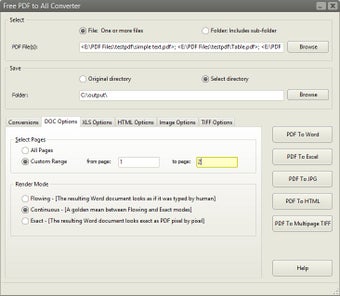 Imagen 0 para Free PDF to All Converter