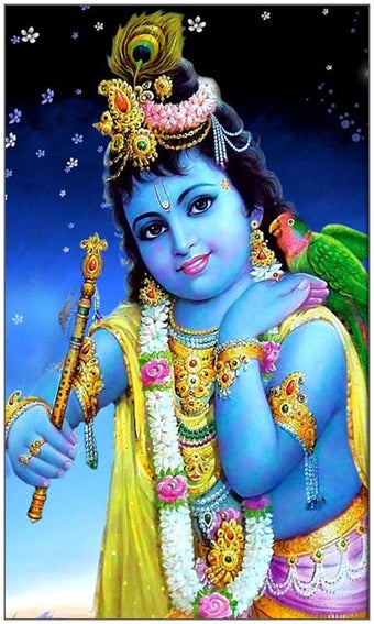 Sri Krishna God Live Wallpaper