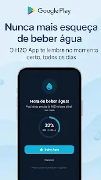 Obraz 0 dla H2O App: Beber Água Lembr…