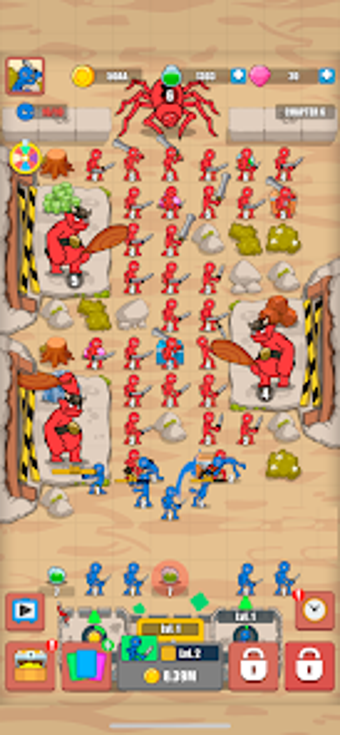 Bild 0 für Stickman Merge - Idle Bat…