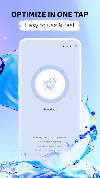 Clean phone booster optimiz