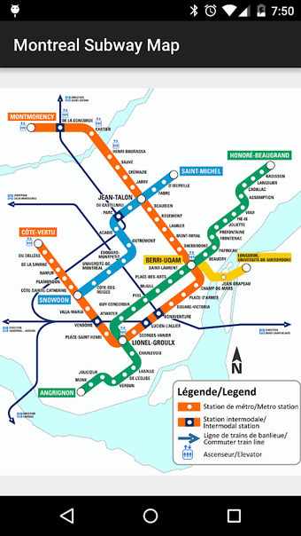 Image 0 pour Montreal Subway Map