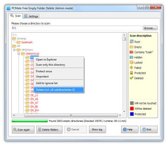 PCMate Free Empty Folder Delete