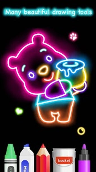 Bild 0 für Learn to Draw Glow Cartoo…