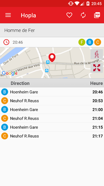 Hopla - Transports Strasbourg (bus et trams)