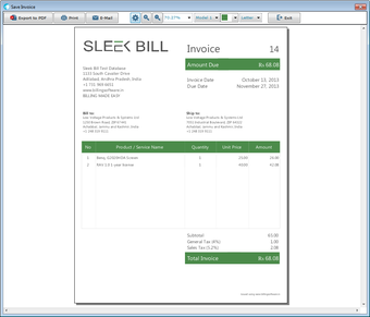 Sleek Bill for India