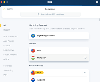 Obraz 1 dla HMA! Pro VPN for Mac