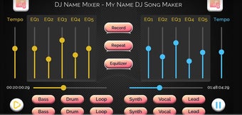 DJ Name Mixer With Music Player