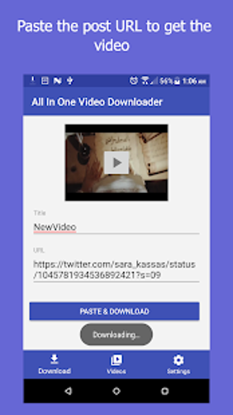Immagine 1 per All In One Video Download…