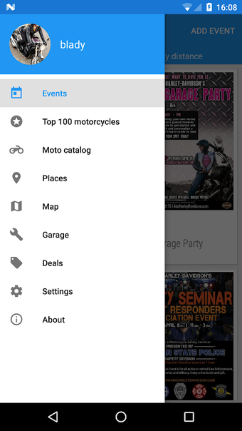 Imagen 0 para Moto catalog & events Mot…