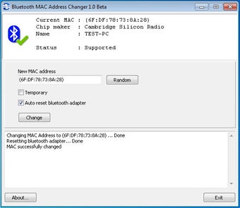Image 0 for Bluetooth MAC Address Cha…