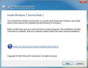 Image 0 for Windows 7 Service Pack 1