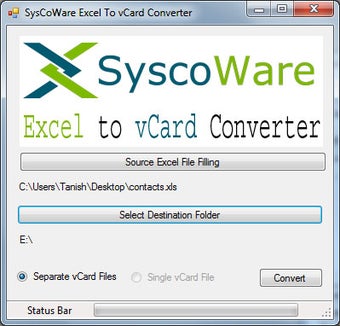 Image 0 for Excel To vCard Converter