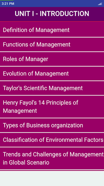 Principle of Management