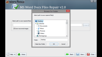Bild 0 für Sysinfo DOCx Repair Tool