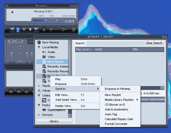 Image 0 pour Winamp Media Player 11 Sk…