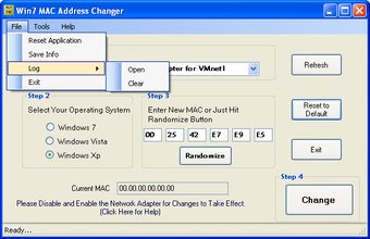 Win 7 MAC Address Changer