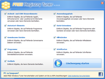 Image 0 for Free Registry Tuner