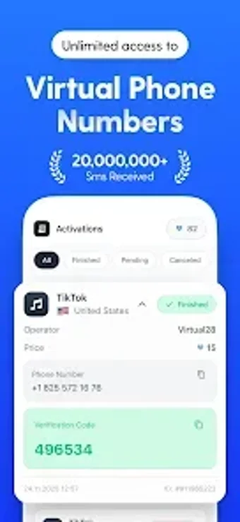 Virtual Number SMS :Smary…の画像0