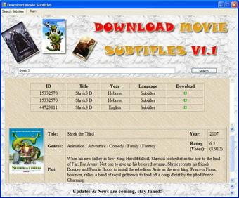 Bild 0 für Download Movie Subtitles