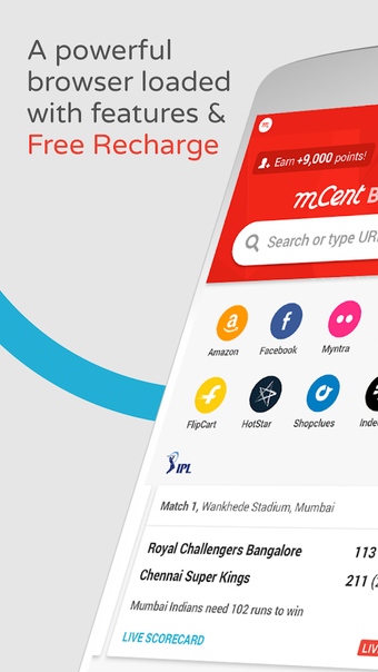 mCent Browser - Recharge …的第1张图片