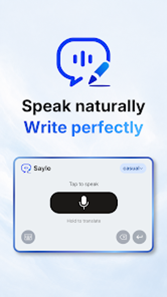 Bild 0 für Saylo: AI Voice Keyboard