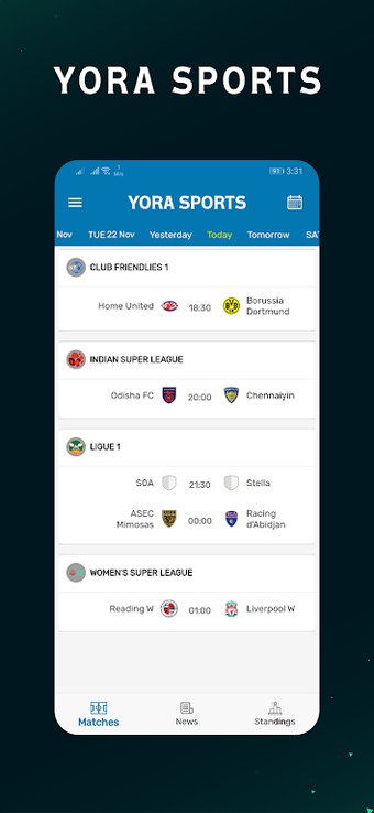 Image 5 for Yora Sports - Live Score