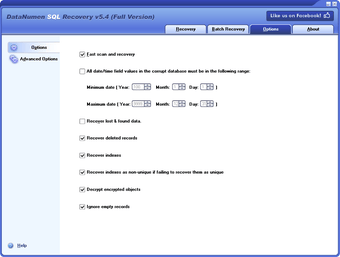 DataNumen SQL Recovery