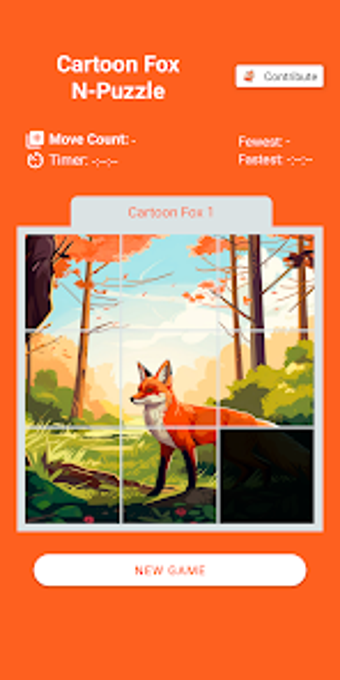 Bild 0 für Cartoon Fox N-Puzzle