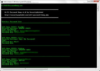 WiFi Password Dump
