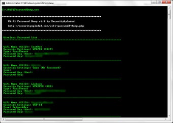 Image 0 for WiFi Password Dump