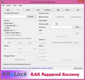 Free RAR Password Recovery