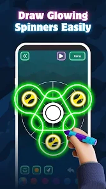 Bild 0 für Fidget Spinner - Glow Art…